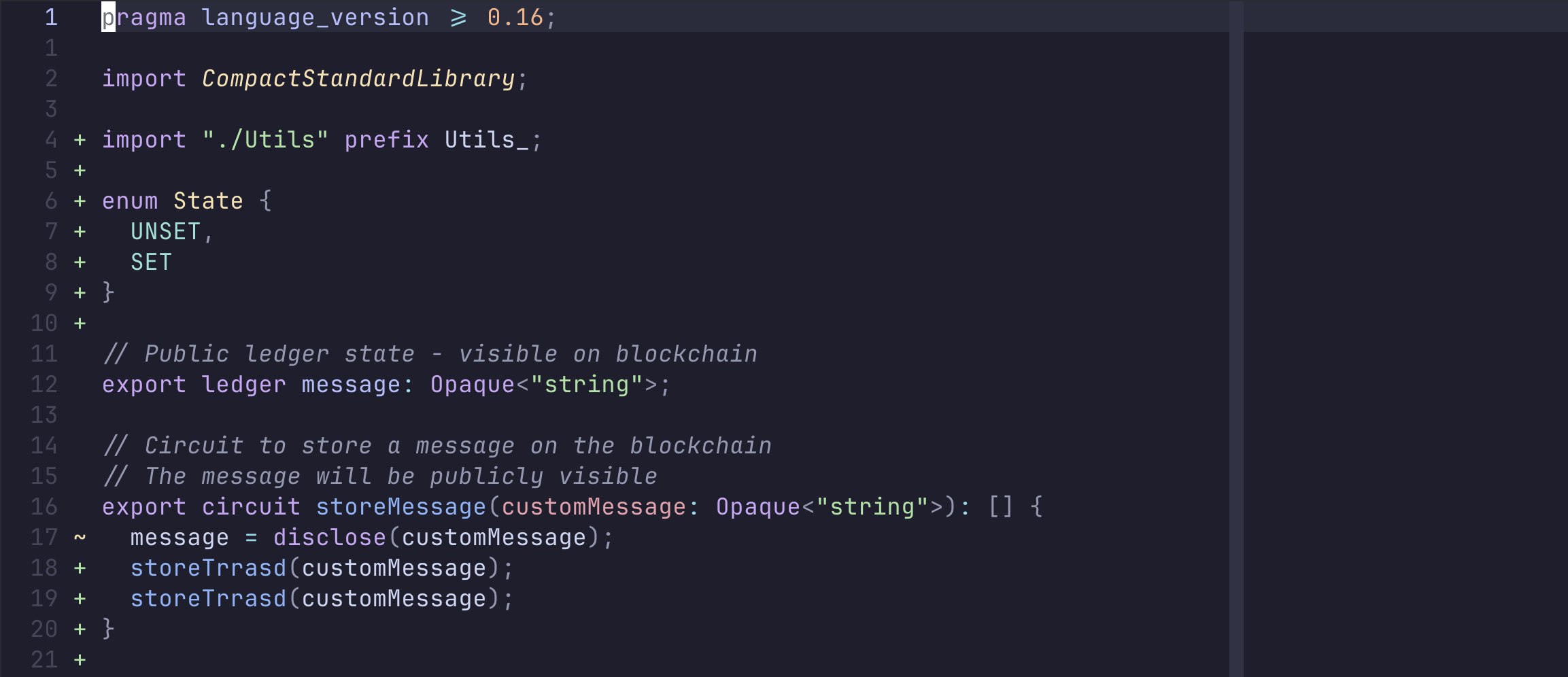 Syntax highlighting